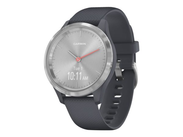 Garmin Vívomove 3S - 39 Mm - Granitblå - Smart Ur Med Bånd - Silikone - Granitblå - Håndledsstørrelse: 110-175 Mm - Monokrom - Bluetooth, Ant+ - 24.5