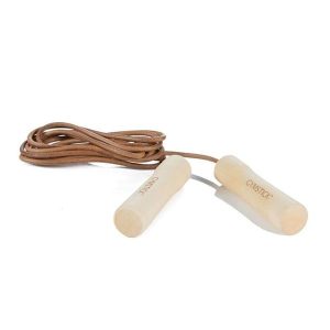 Gymstick Leather Jump Rope - Wood