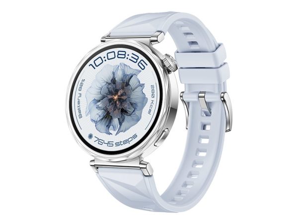 Huawei Watch Gt 5 - 41 Mm - Rustfrit Stål - Smart Ur Med Rem - Fluoroelastomer - Blå - Håndledsstørrelse: 120-190 Mm - Display 1.32" - Nfc, Bluetooth