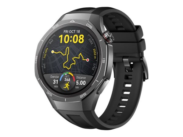 Huawei Watch Gt 5 Pro - 46 Mm - Titanium - Smart Ur Med Rem - Fluoroelastomer - Håndledsstørrelse: 140-210 Mm - Display 1.43" - Nfc, Bluetooth - 81 G