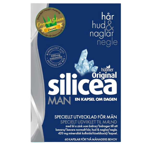 Hübner Original Silicea MAN hud, hår & negle (60 stk)