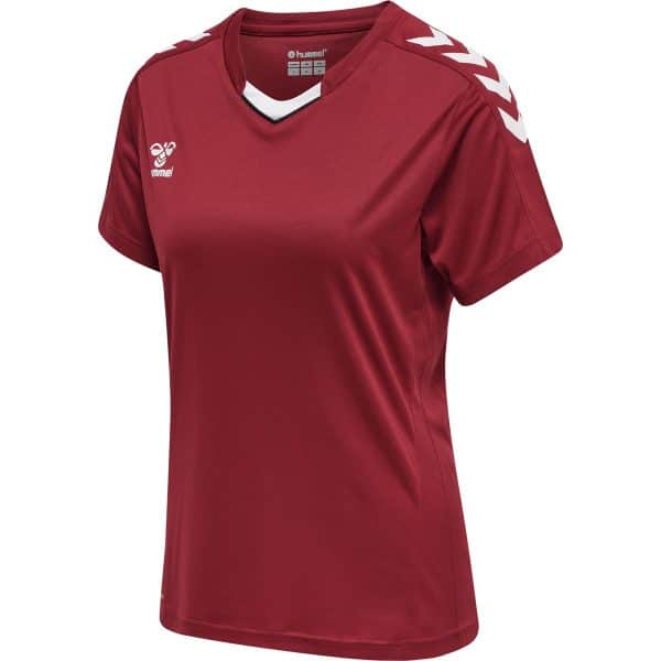 Hummel hmlCORE XK CORE Poly Trænings T-Shirt Dame, maroon