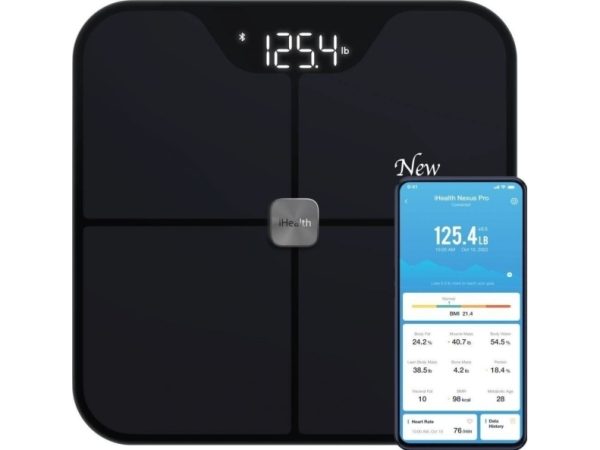 Ihealth Ihealth Hs2spro Nexus Pro Wireless Body Composition Scale, Black