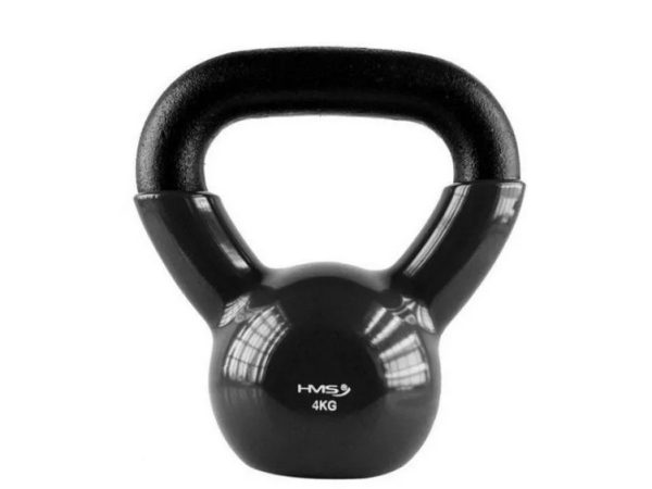 Kettlebell Vinyl 4Kg Sort Hms Knv04