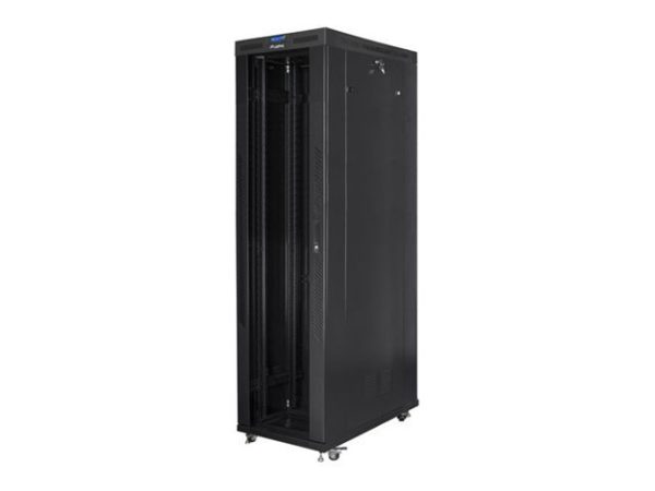 Lanberg Ff01 Series - Rack Kabinet - 800 X 1200, Flad Pakke, Med Glasdør, V2 - Med 8 Køleblæsere, Lcd Skærm, Termostat - Fritstående, Gulvstående - S