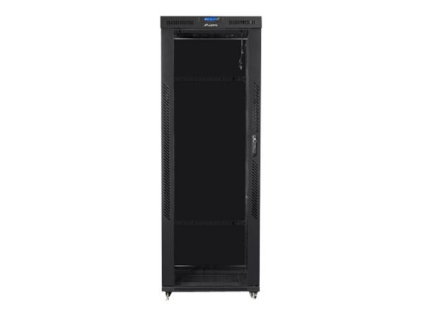 Lanberg - Rack Kabinet - Med 4 Køleblæsere, Display - Sort, Ral 9004 - 42U - 19"