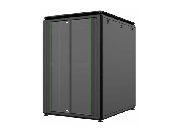 Lanview By Logon Data Line - Rack Kabinet - 800 X 1000 Mm, Datalinje - Fritstående - Sort, Ral 9005 - 22U - 19"