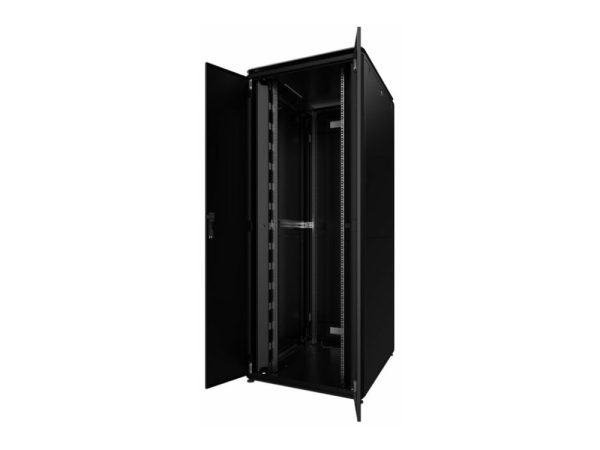 Lanview By Logon Data Line - Rack Kabinet - 800 X 1000 Mm - Gulvstående - Ral 9005, Sort - 42U - 19"