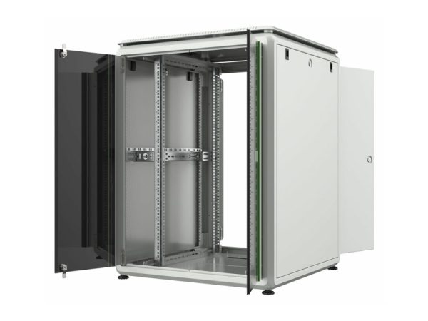 Lanview By Logon Data Line - Rack Kabinet - 800 X 800 Mm, Datalinje - Fritstående - Hvid - 20U - 19"