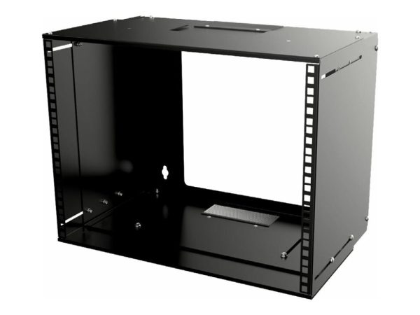 Lanview By Logon - Rack Åben Ramme - Justerbar Dybde - Vægmonterbar - Sort - 6U - 19"