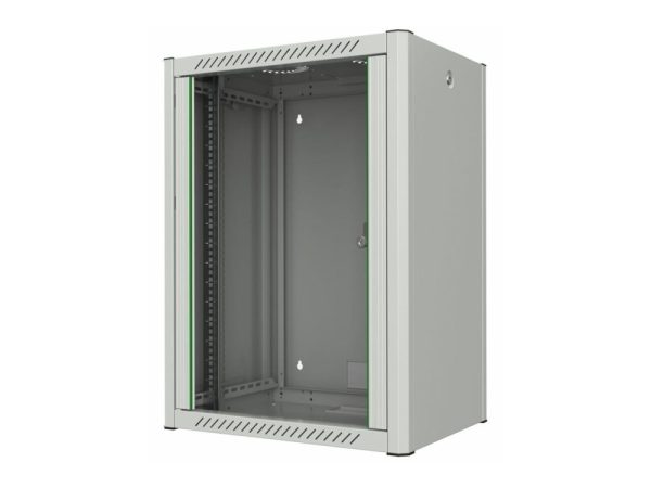 Lanview By Logon - Rack Kabinet - 60 X 45, Pro - Vægmonterbar - Hvid, Ral 7035 - 16U - 19"