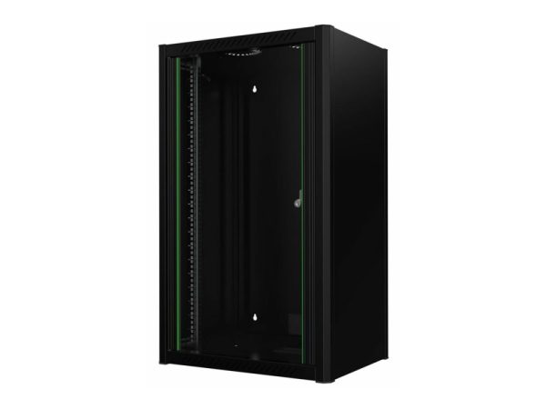 Lanview By Logon - Rack Kabinet - 60 X 45 - Vægmonterbar - Sort, Ral 9005 - 20U - 19"