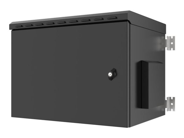 Lanview By Logon - Rack Kabinet - 60 X 45 - Vægmonterbar - Sort, Ral 9005 - 7U - 19"