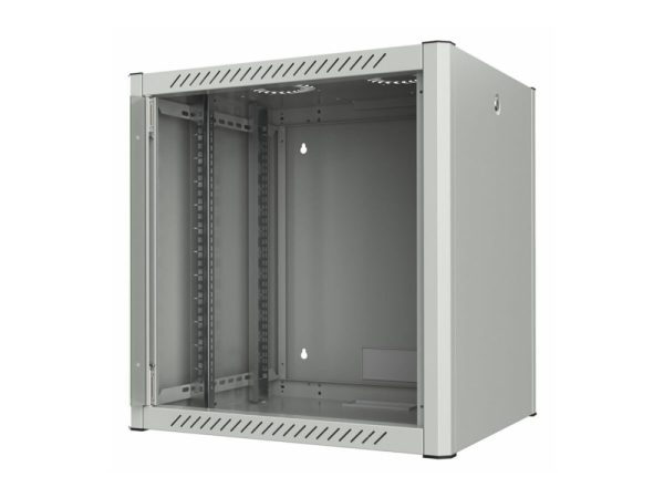 Lanview By Logon - Rack Kabinet - 60 X 56, Pro - Vægmonterbar - Hvid, Ral 7035 - 12U - 19"