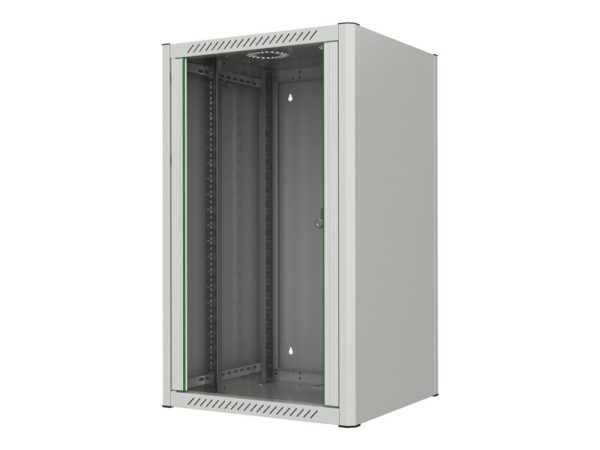 Lanview By Logon - Rack Kabinet - 60 X 56 - Vægmonterbar - Hvid, Ral 7035 - 20U - 19"