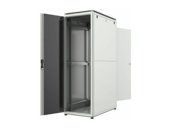 Lanview By Logon - Rack Kabinet - 600 X 1000 Mm, Datalinje - Fritstående - Hvid, Ral 7035 - 36U - 19"