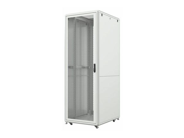 Lanview By Logon - Rack Kabinet - 80 X 100, Serverlinje - Fritstående - Hvid, Ral 7035