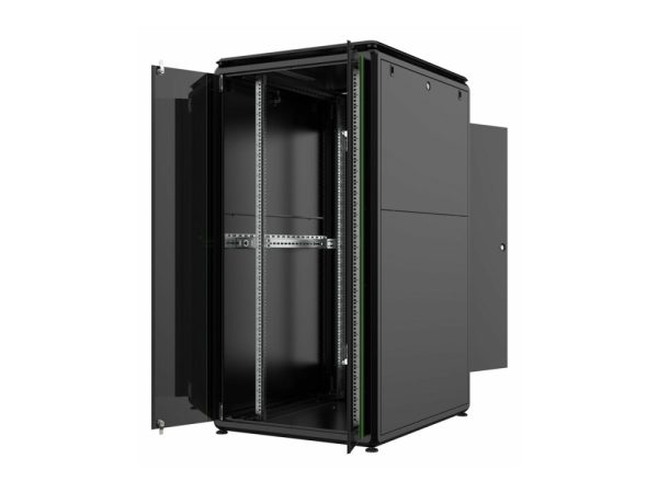 Lanview By Logon - Rack Kabinet - 800 X 1000 Mm, Datalinje - Fritstående - Sort, Ral 9005 - 32U - 19"