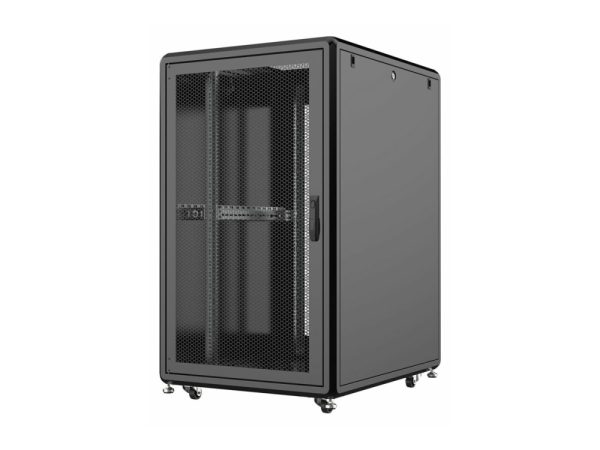 Lanview By Logon - Rack Kabinet - 800 X 1000 Mm, Serverlinje - Fritstående - Sort, Ral 9005 - 26U - 19"