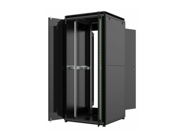 Lanview By Logon - Rack Kabinet - 800 X 800 Mm, Datalinje - Fritstående - Sort, Ral 9005 - 36U - 19"