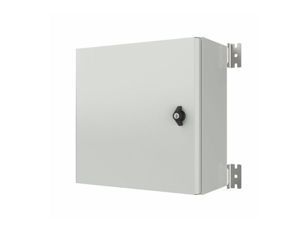 Lanview - Rack Kabinet - Ip65, With Mounting Plate, 400 X 400 X 200 Mm (Wxhxd) - Vægmonterbar - Hvid, Ral7035