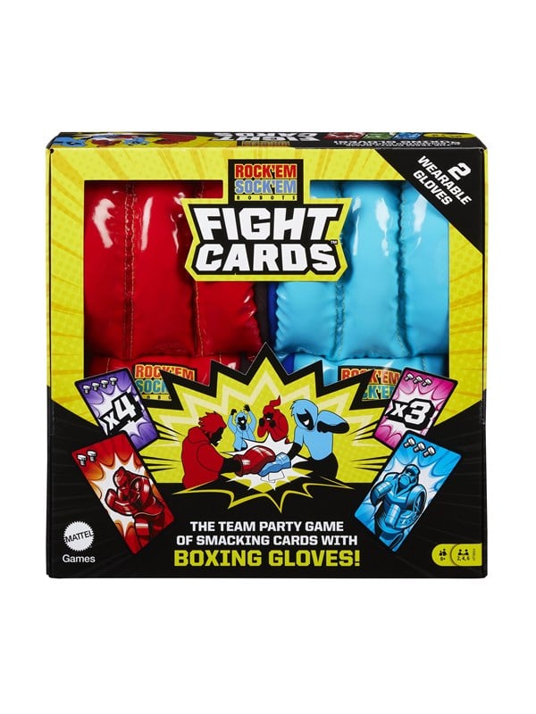 Mattel Games Rock 'Em Sock 'Em Robots Fight Cards