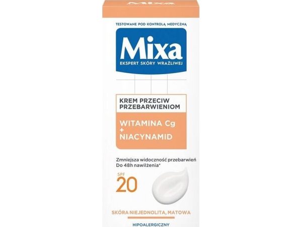 Mixa_Lab Radiance Face Fluid Creme Med C-Vitamin Og Spf20 Mod Ujævnheder I Ansigtet 50 Ml