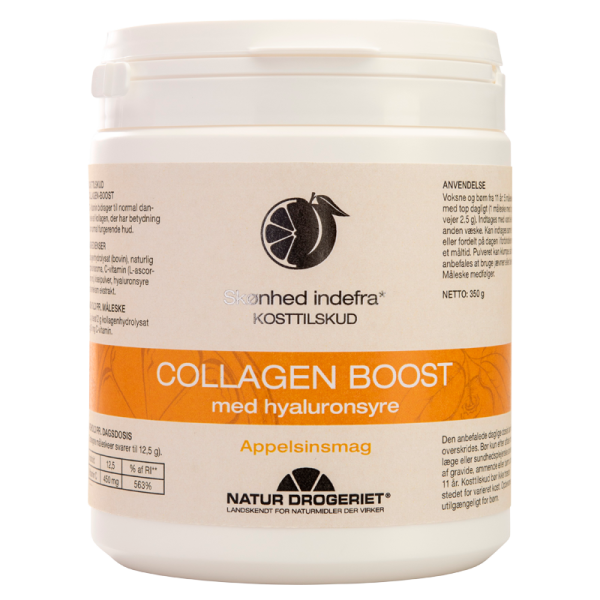 Natur Drogeriet Collagen-Boost M. Hyaluronsyre Appelsinsmag (350 g)