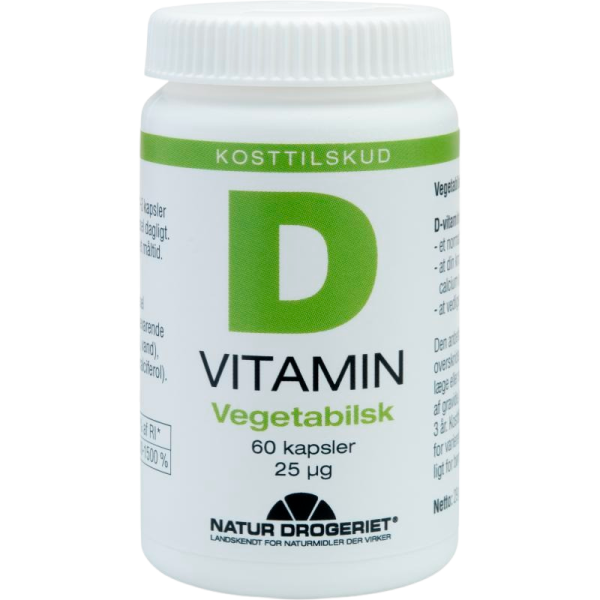 Natur Drogeriet D3 Vitamin 25 mcg Vegetabilsk (60 kap)