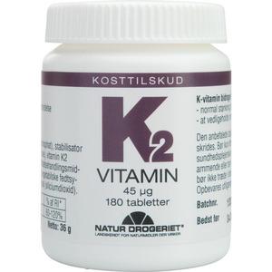 Natur-Drogeriet K2-vitamin 45 Î¼g - 180 tabl.