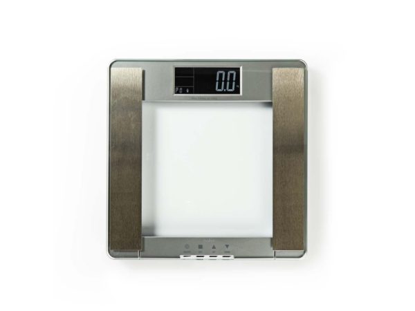 Nedis Pesc120dct, Elektronisk Personlig Vægt, 180 Kg, 100 G, Sølv, Glas, Lcd