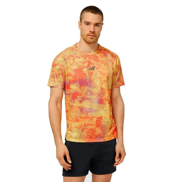 New Balance AT Printed T-shirt Herre