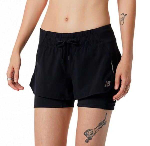 New Balance Impact Run 2 in1 Short Dame