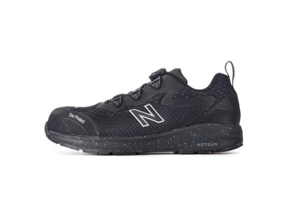 New Balance Sik. Sko Str. 42 - Logic Black, Boa-Luk, Acteva Mellemsål, Esd Godkendt