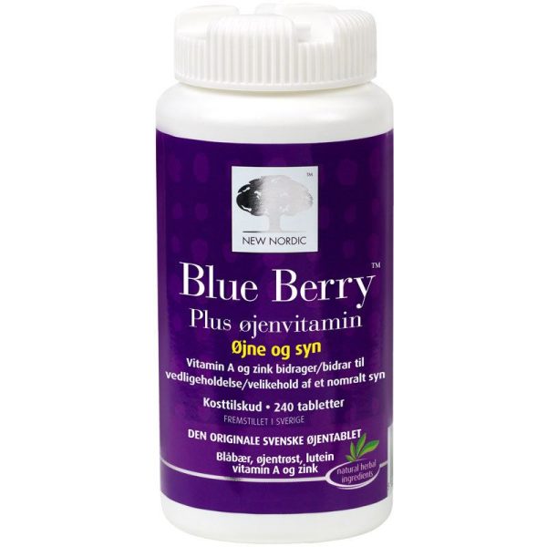 New Nordic Blue Berry Plus Øjenvitamin 240 Pieces