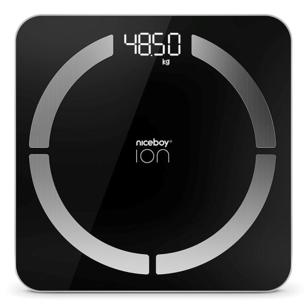 Niceboy ION Smart Scale - Bluetooth / Wifi Kropsanalyse Badevægt - Sort