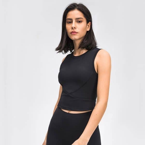 Nordic-wellness Cropped Tank Top - Black - L