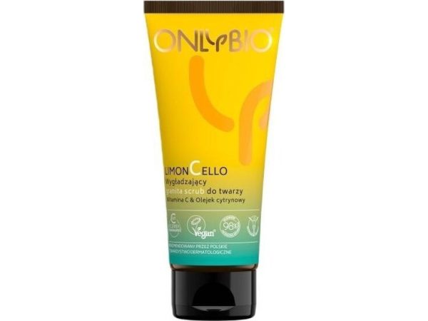 Onlybio_Limoncello Smoothing Granita Face Scrub Vitamin C &Amp Lemon Oil 75Ml