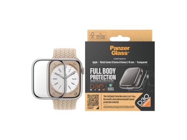 Panzerglass™ | Full Body - Skærmbeskytter For Smart Watch - Transparent | Apple Watch 9 (45 Mm)