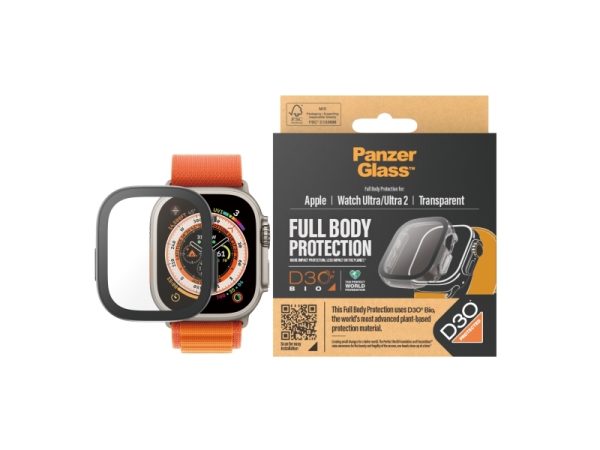 Panzerglass™ | Full Body - Skærmbeskytter For Smart Watch - Transparent | Apple Watch 9 Ultra (49 Mm)