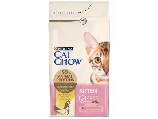 Purina Cat Chow Kitten, Killing, Kylling, 1,5 Kg, Vitamin B,Vitamin E, Generelt Sundhed, 40%