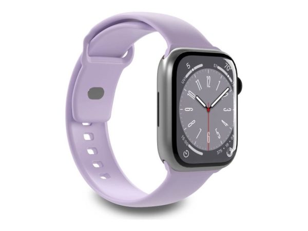 Puro Icon - Elastisk Rem Til Apple Watch 38/40/41 Mm (S/M &Amp M/L) (Tech Lavender)