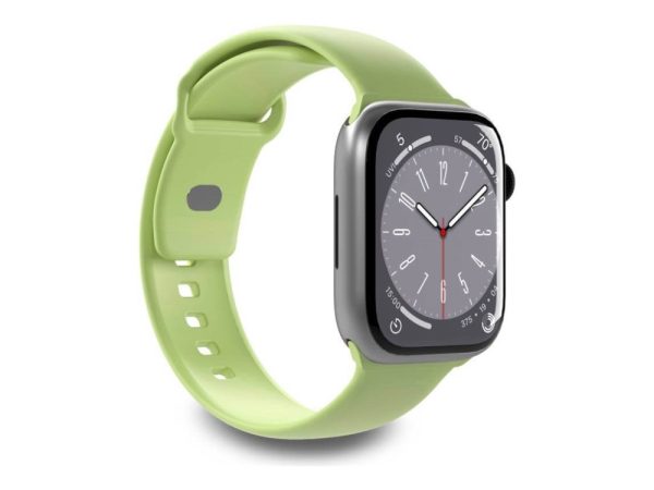 Puro Icon - Urrem For Smart Watch - S/M Og M/L Størrelse - Matcha-Grøn - For Apple Watch Hermès Series 7, Hermès Series 9, Nike Series 7, Series 10,