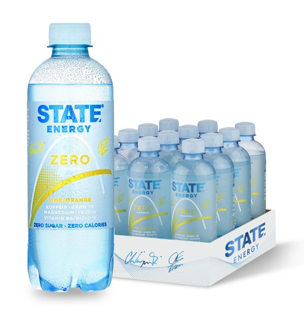 STATE Energy - Lime/Orange Zero (12x 400ml) - Drikke