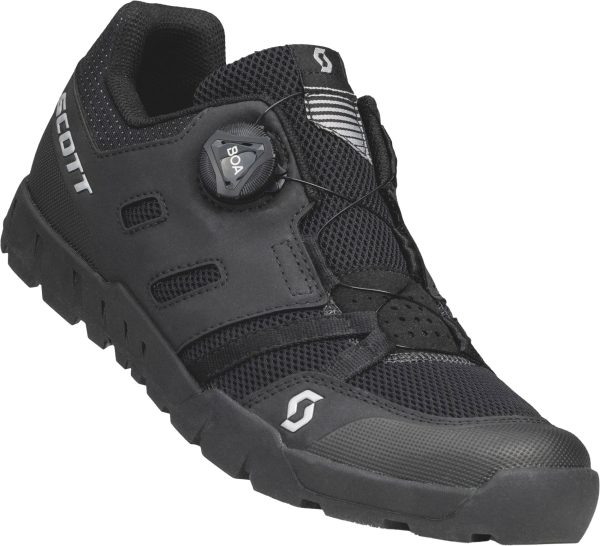 Scott Sport Crus-r Flat Boa Cykelsko - Black/Silver