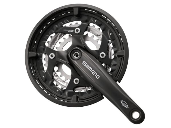 Shimano FC-T521 - Kranksæt trippel 48-36-26 tands - 175mm pedalarme - Med chain guard