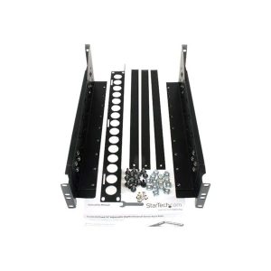 StarTech.com 3U Universal Server Rack Rails - TAA Compliant Fixed Mounting Rails - 19" Adjustable Depth Rack Mount Rails (UNIRAILS3U) rack rail - 3U