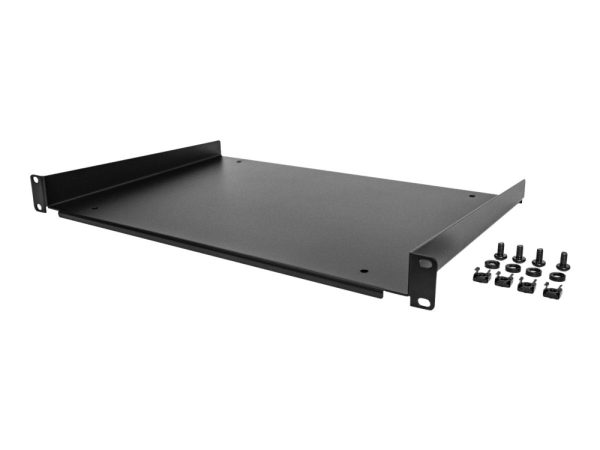 Startech.Com 1U Fixed Server Rack Mount Shelf, 12In Deep Steel Universal Cantilever Tray For 19" Av/Data/Network Equipment Rack With Cage Nuts & Scre