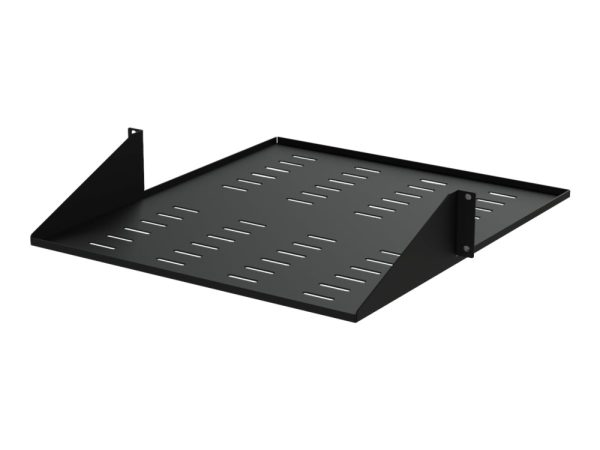 Startech.Com 2U Vented 19" 2-Post Network Rack Cabinet Shelf, 20In Deep Center Mount Cantilever Tray Rackmount Shelf For Av/Data Equipment Enclosure