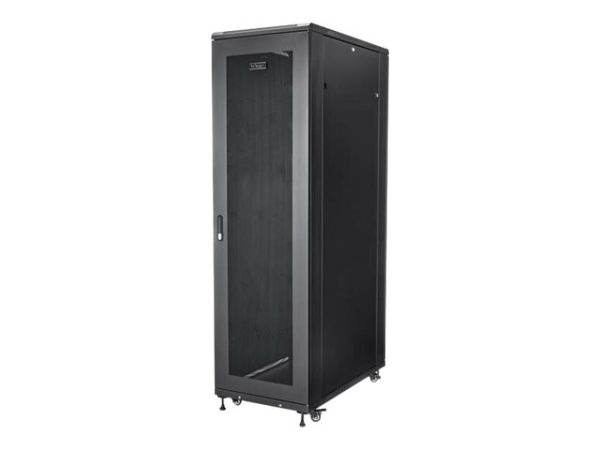 Startech.Com 42U Server Rack Cabinet - 4-Post Adjustable Depth (5.9" To 36.4") It Network Equipment Rack Enclosure With Casters - 2000Lbs (Rk4236bkb)